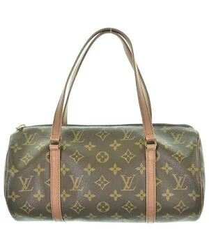Louis Vuitton Over Leather Tote Bag Brown